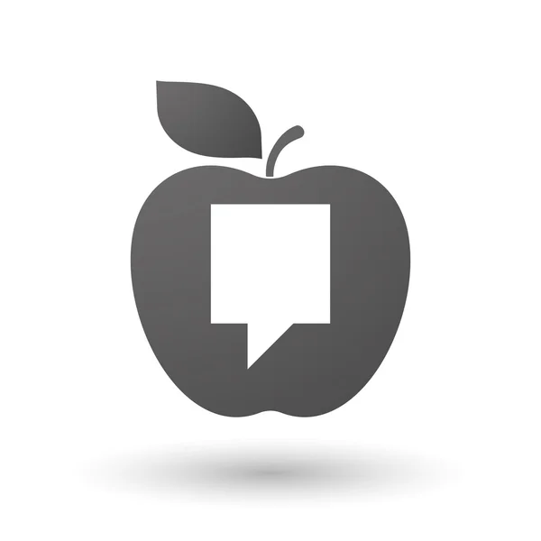 Apple-pictogram met een tooltip — Stockvector