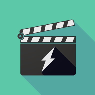 Uzun gölge clapper kurulu bir yıldırım ile