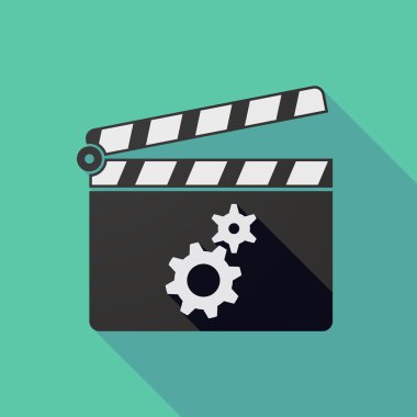 Uzun gölge clapper kurulu iki vites ile