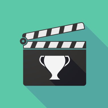 Uzun gölge clapper kurulu bir fincan ile