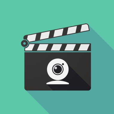 Uzun gölge clapper kurulu bir web kamerası ile