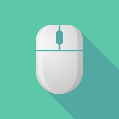 Kablosuz uzun gölge fare simgesi