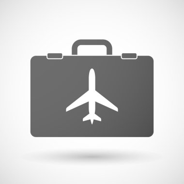 Bir uçakla izole evrak simgesini