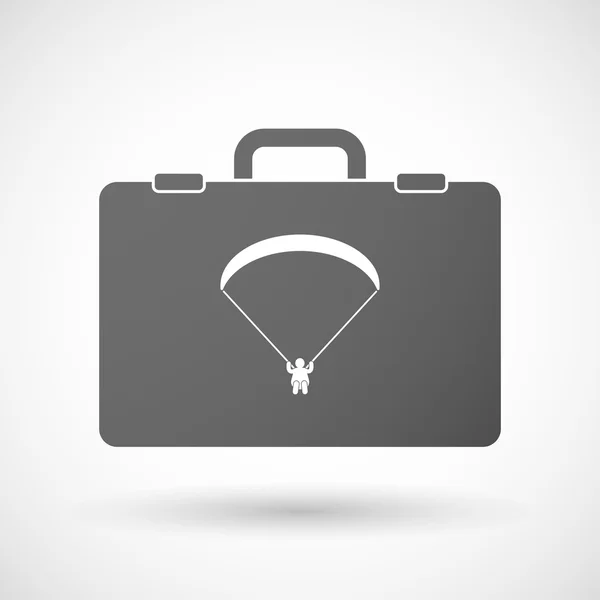 Elszigetelt táska ikonra a Siklóernyő — Stock Vector