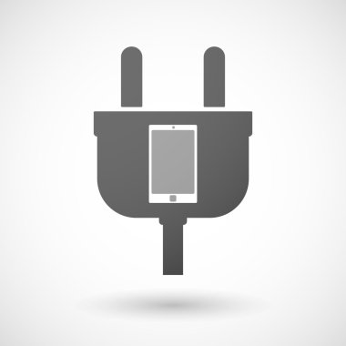 Bir akıllı telefon ile izole tak simgesi