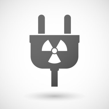 Bir radyo aktivite işareti simgesiyle izole Tak