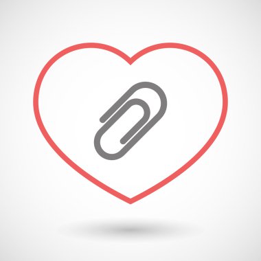 Satırı kalp simgesi ile bir klip