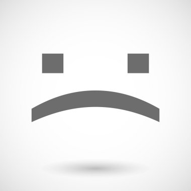 Bir üzücü metin yüz çizimi