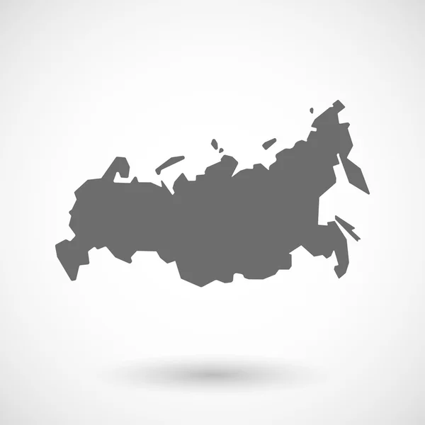 Illustration d'une carte de la Russie — Image vectorielle