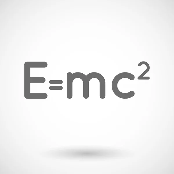 Illustrazione della formula della Teoria della Relatività — Vettoriale Stock