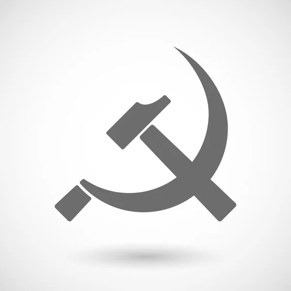Illustration des kommunistischen Symbols — Stockvektor