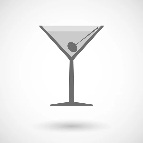 Ilustrace sklenice na koktejl — Stockový vektor