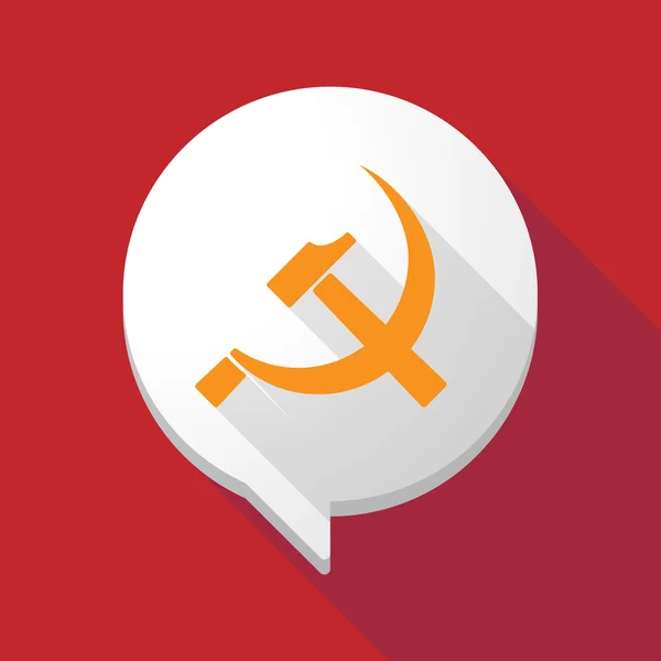 Καιρό σκιά κωμικό μπαλόνι με το κομμουνιστικό σύμβολο — Διανυσματικό Αρχείο