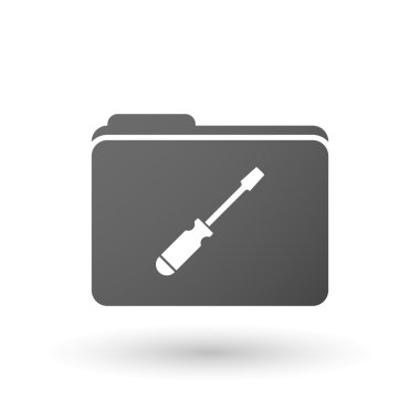 İzole bağlayıcı bir tornavida ile