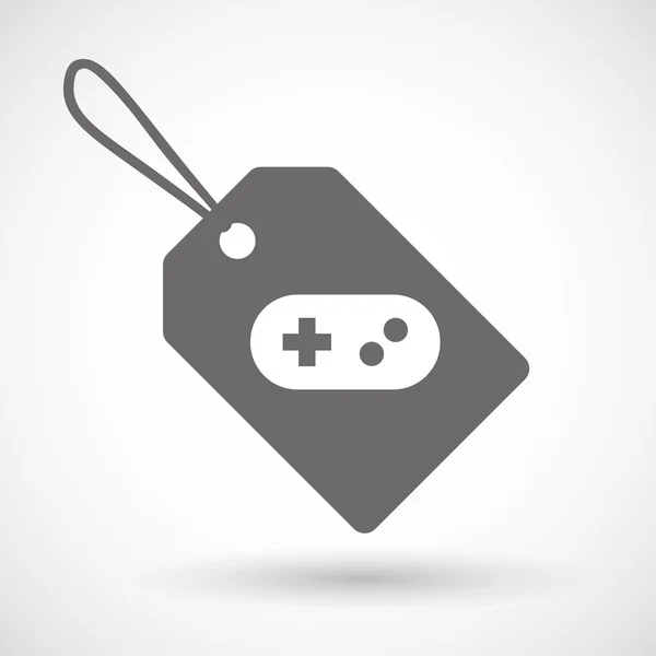 Etykieta ikona z konsoli gier — Wektor stockowy