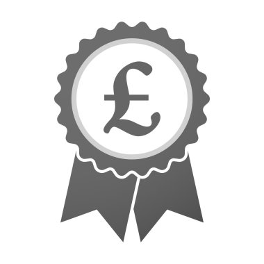 Bir sayı işareti ile vektör rozet simge