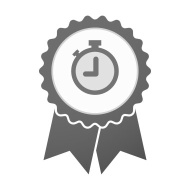 Bir zamanlayıcı ile vektör rozet simge