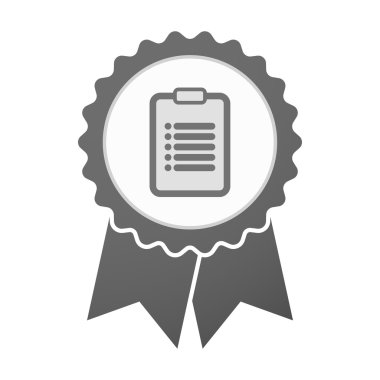 Vektör rozet simge raporu ile