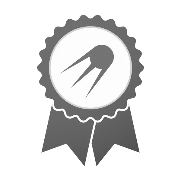 Ikona odznaka wektor z rocznika satelity — Wektor stockowy