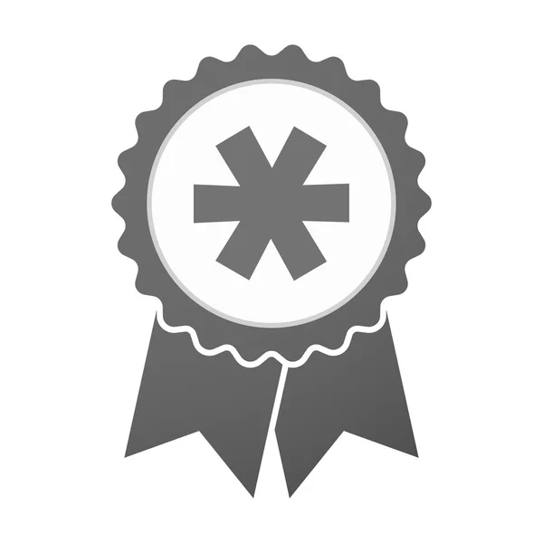 Vektorové ikony odznak s hvězdičkou — Stockový vektor