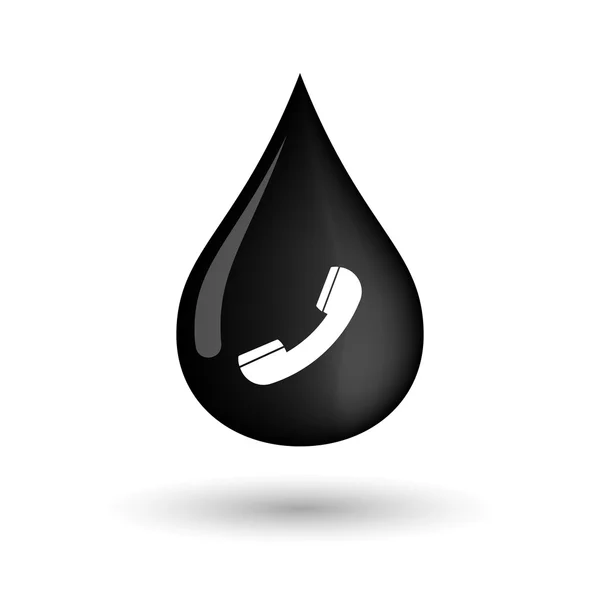 Vektorové ikony pokles ropy s telefonem — Stockový vektor
