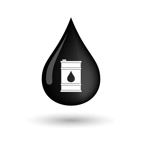 石油の 1 バレル = ベクトル オイル ドロップ アイコン — ストックベクタ