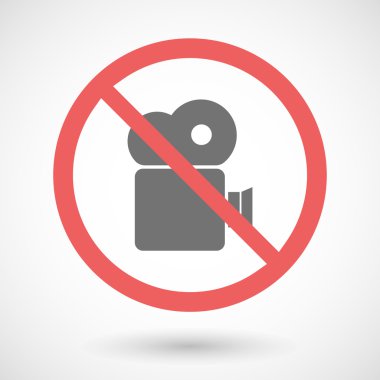 Yasak vektör sinyal bir film kamerası ile