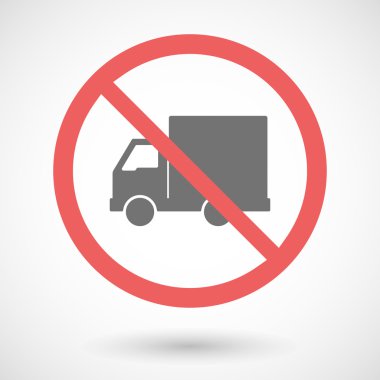 Yasak vektör sinyal bir kamyon ile