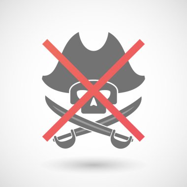 Simge bir korsan kafatası ile izin verilmiyor