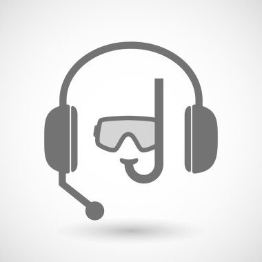 Yardım kulaklık simgesiyle 