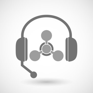 Yardım kulaklık bir kimyasal silah işareti simgesiyle