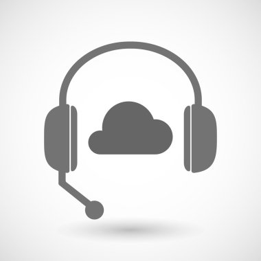 Uzaktan Yardım'ı kulaklık simgesi bir bulut ile