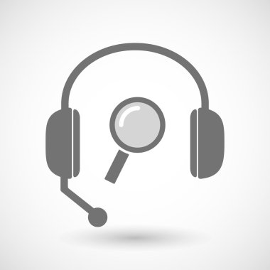 Uzaktan Yardım'ı kulaklık bir büyüteç simgesiyle