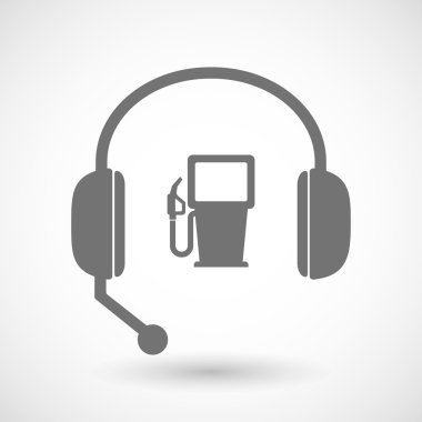 Uzaktan Yardım'ı kulaklık simgesi bir benzin istasyonu ile