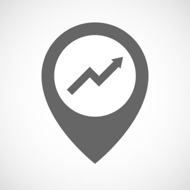 Bir grafik ile izole harita işareti