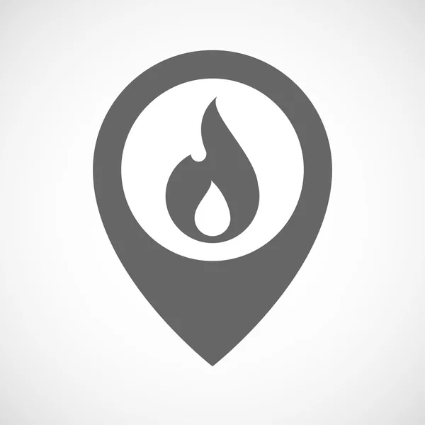 炎を分離マップ マーカー — ストックベクタ