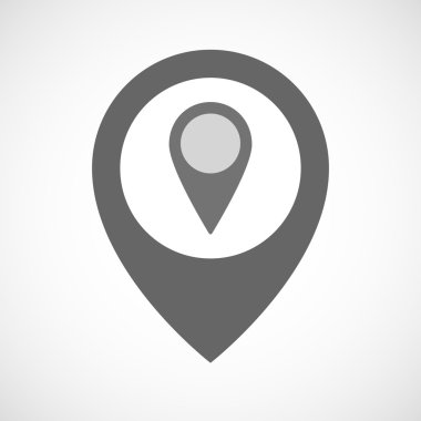 Bir harita işareti ile izole harita işareti