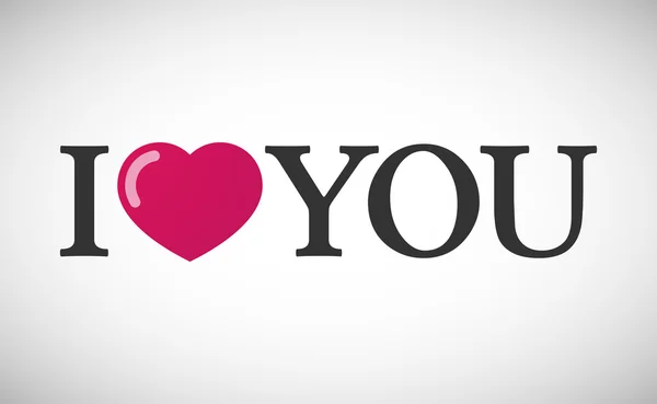 "Ik hou van je "hiëroglief — Stockvector