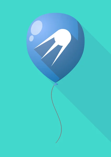 Langer Schattenballon mit einem alten Satelliten — Stockvektor