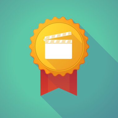 Uzun bir Klaket ile gölge rozet simge