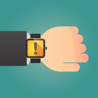 Bir hayranlık işareti simgesiyle izole akıllı izle
