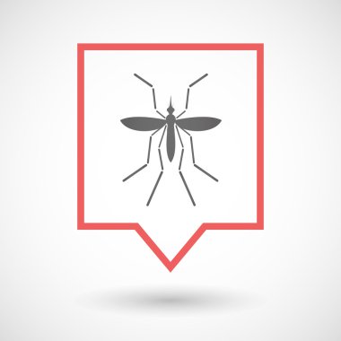 Zika virüs taşıyıcı sivrisinek bir Hat sanatı araç ipucu