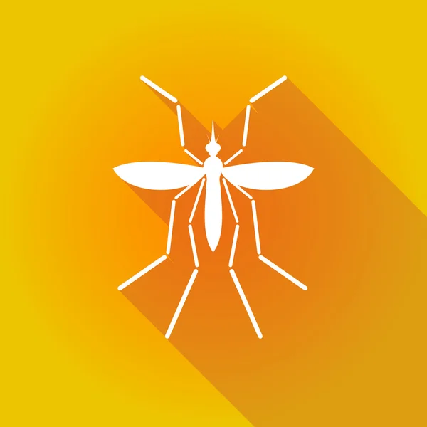 Zika virüs taşıyıcı sivrisinek renkli bir arka plan üzerinde