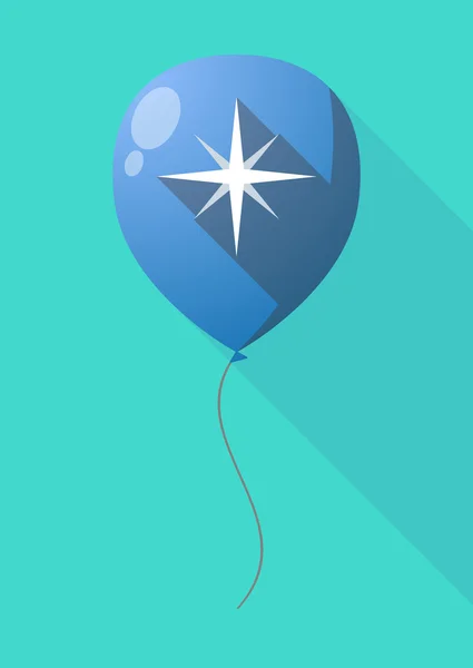 Langer Schattenballon mit einem Funkeln — Stockvektor