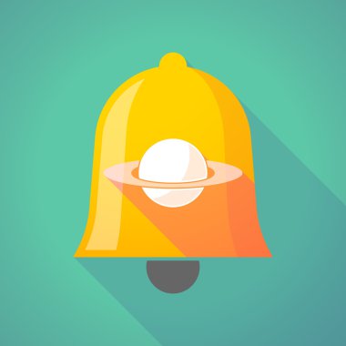 Uzun gölge çan gezegen Satürn ile