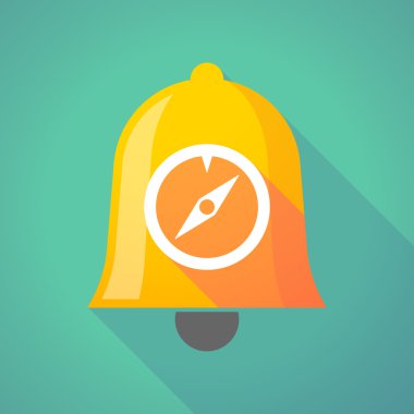 Uzun gölge bell bir pusula ile