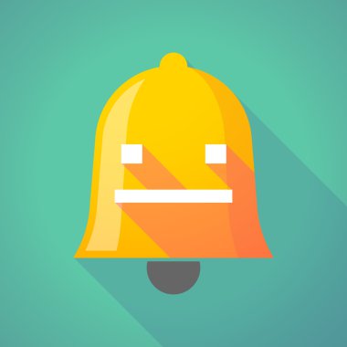 Uzun gölge çan duygusuz metin yüzü olan