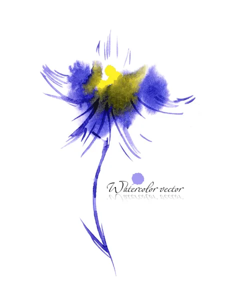 Modrý květ — Stockový vektor