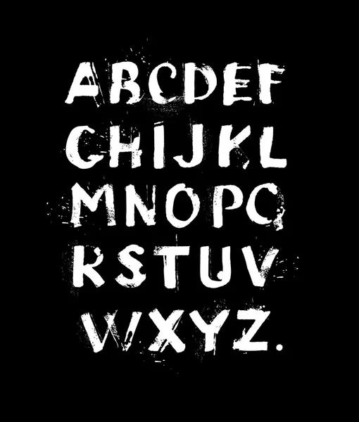 Aquarel lettertype — Stockvector