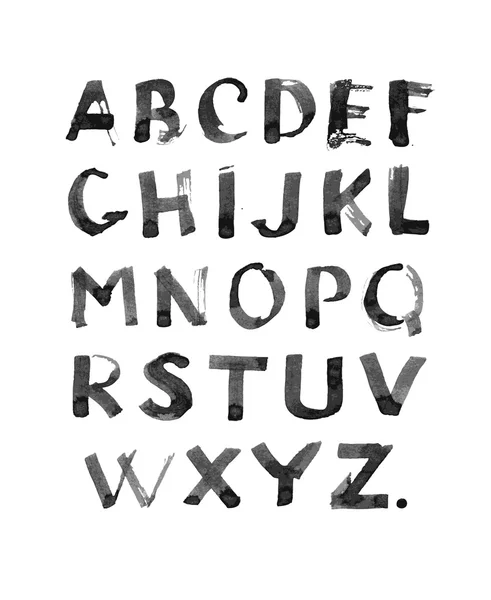 Aquarel lettertype — Stockvector